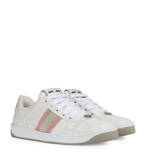 Women's Screener sneaker in white leather 